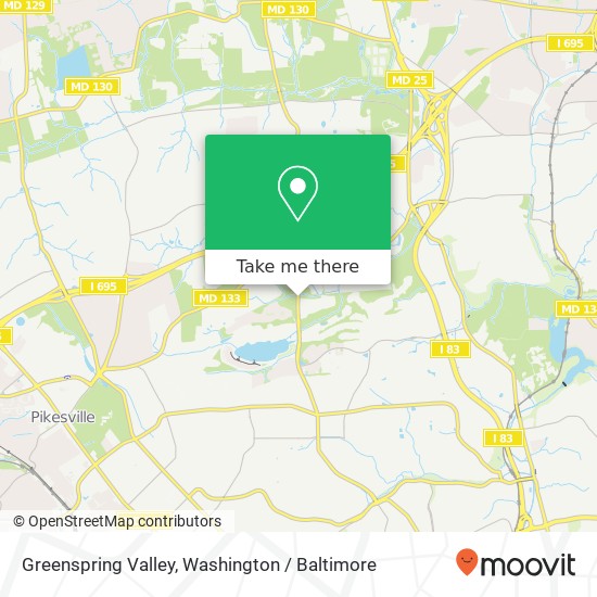 Greenspring Valley, Baltimore, MD 21209 map