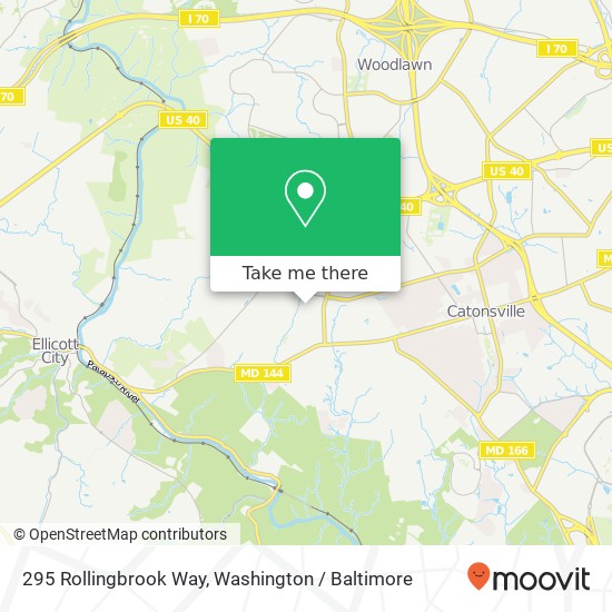 295 Rollingbrook Way, Catonsville, MD 21228 map