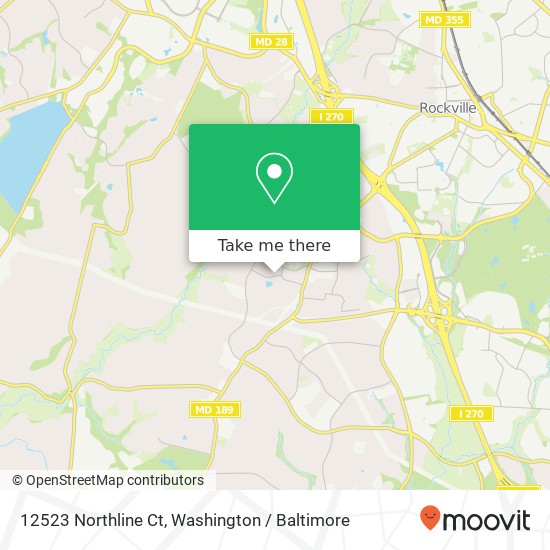 12523 Northline Ct, Potomac, MD 20854 map
