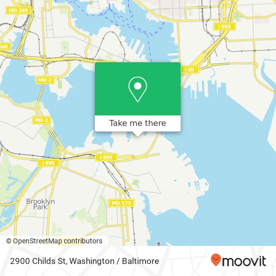 Mapa de 2900 Childs St, Curtis Bay, MD 21226