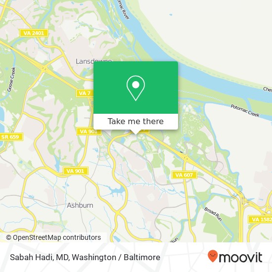 Mapa de Sabah Hadi, MD, Ashbrook Common Plz
