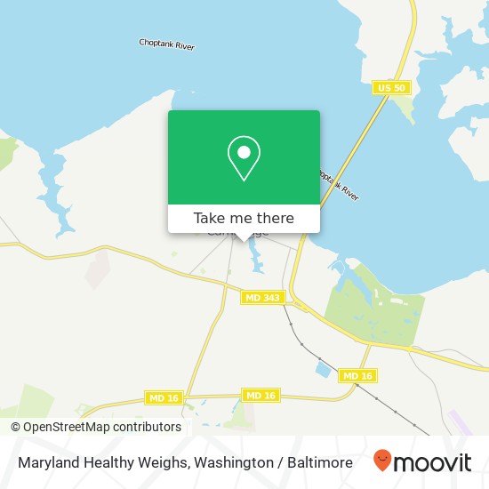 Mapa de Maryland Healthy Weighs, 124 Market Sq