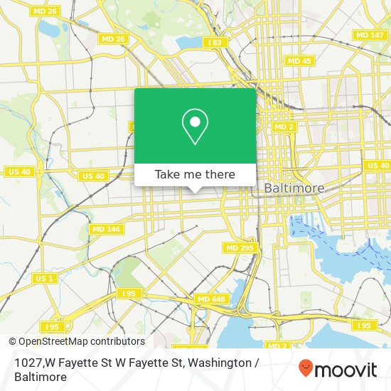 1027,W Fayette St W Fayette St, Baltimore, MD 21223 map