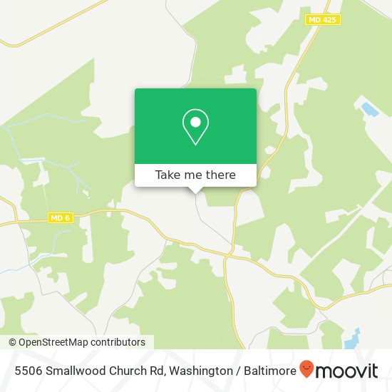 Mapa de 5506 Smallwood Church Rd, Indian Head, MD 20640