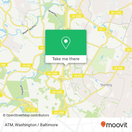 Mapa de ATM, 45101 Warp Dr
