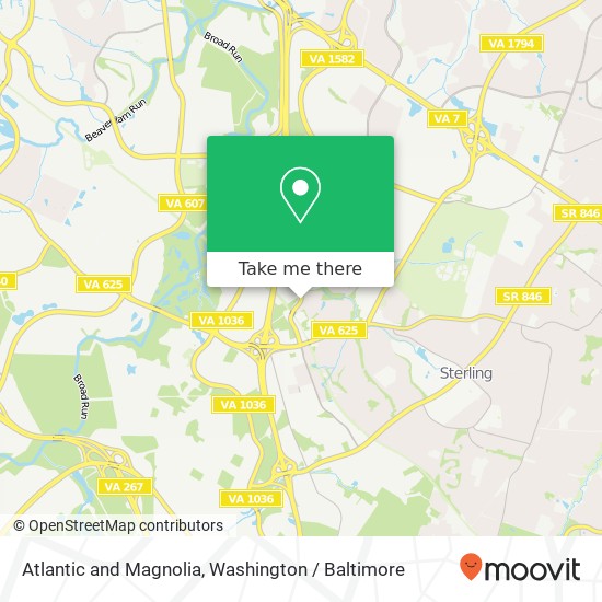 Mapa de Atlantic and Magnolia, Sterling, VA 20166