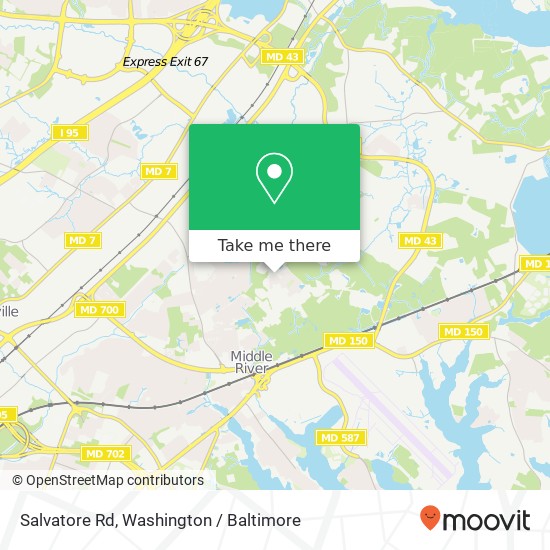 Salvatore Rd, Middle River, MD 21220 map