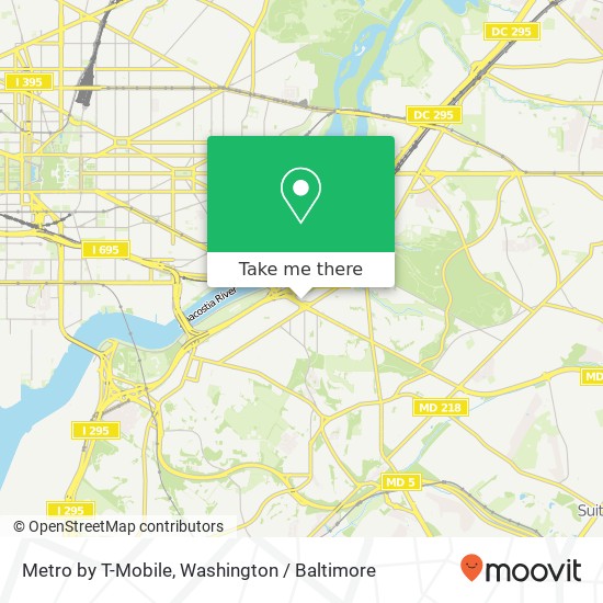 Metro by T-Mobile, 2324 Pennsylvania Ave SE Washington, DC 20020 map