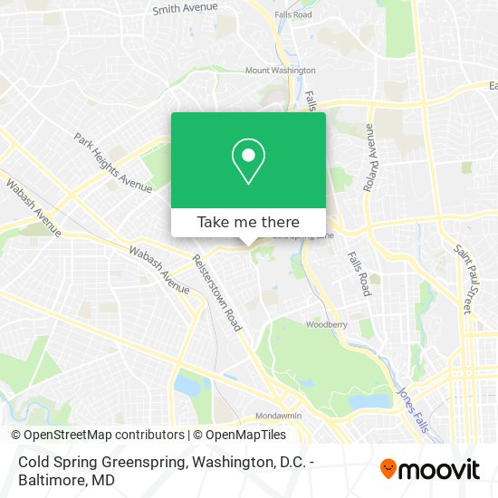 Cold Spring Greenspring map
