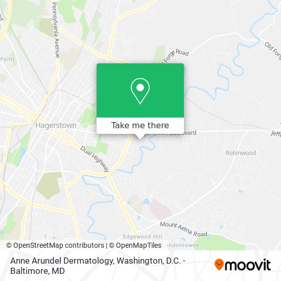 Mapa de Anne Arundel Dermatology