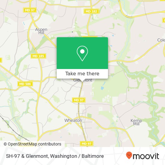 SH-97 & Glenmont, Silver Spring (WHEATON), MD 20902 map