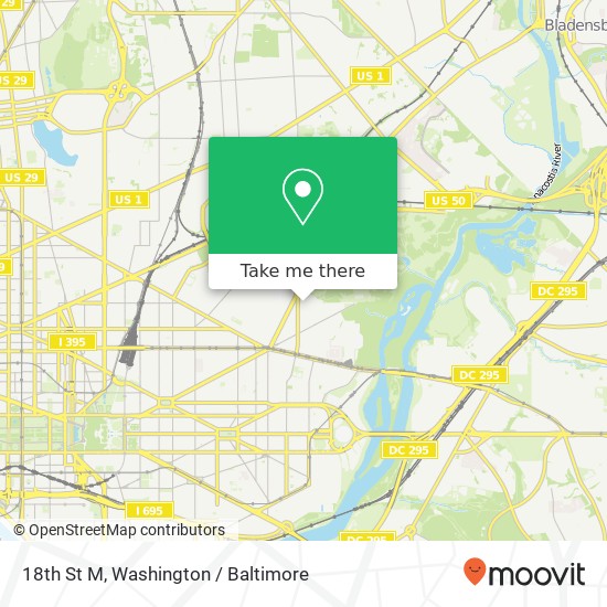 18th St M, Washington, DC 20002 map