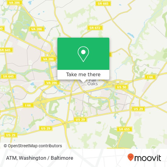 Mapa de ATM, 4114 Legato Rd Fairfax, VA 22033