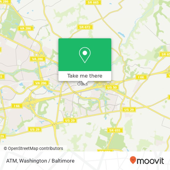 Mapa de ATM, Fairfax, VA 22033