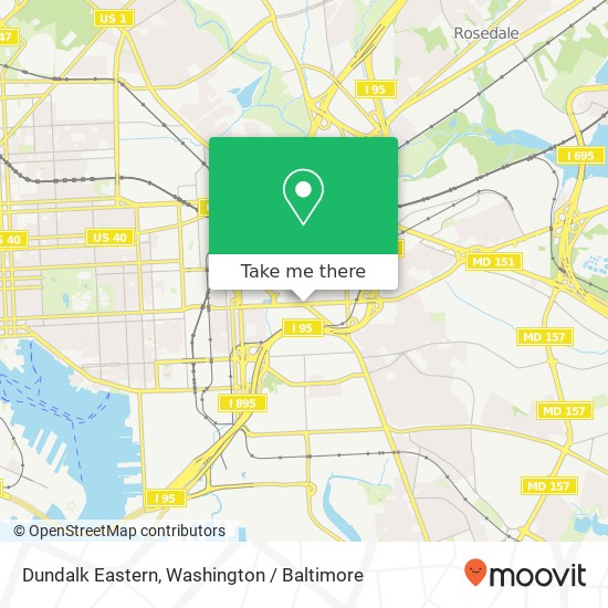 Mapa de Dundalk Eastern, Baltimore, MD 21224