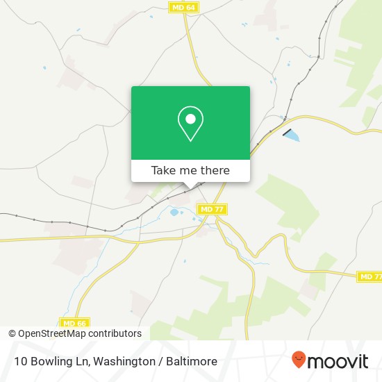 Mapa de 10 Bowling Ln, Smithsburg, MD 21783