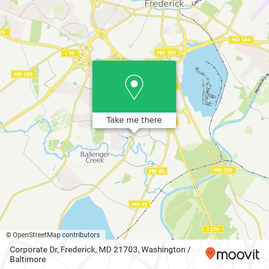 Corporate Dr, Frederick, MD 21703 map