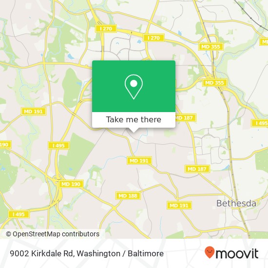 9002 Kirkdale Rd, Bethesda, MD 20817 map