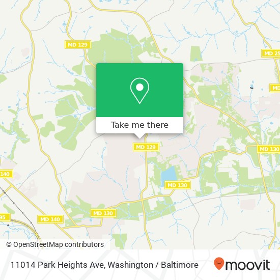 Mapa de 11014 Park Heights Ave, Owings Mills, MD 21117