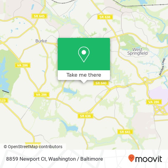 8859 Newport Ct, Springfield, VA 22153 map