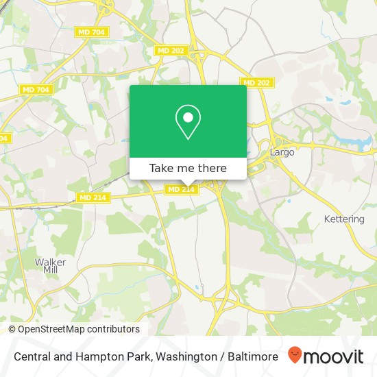 Central and Hampton Park, Capitol Heights, MD 20743 map