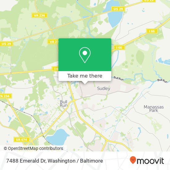 7488 Emerald Dr, Manassas, VA 20109 map