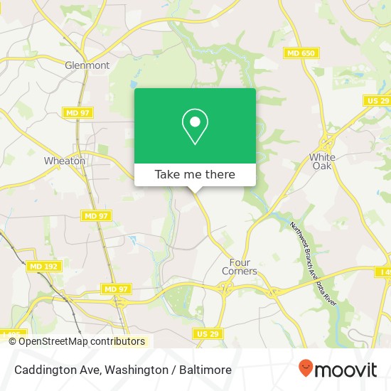 Caddington Ave, Silver Spring, MD 20901 map