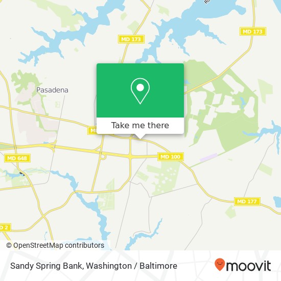 Sandy Spring Bank, 4001 Mountain Rd Pasadena, MD 21122 map