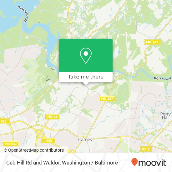 Cub Hill Rd and Waldor, Parkville, MD 21234 map