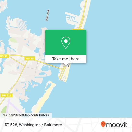 Mapa de RT-528, Ocean City, MD 21842