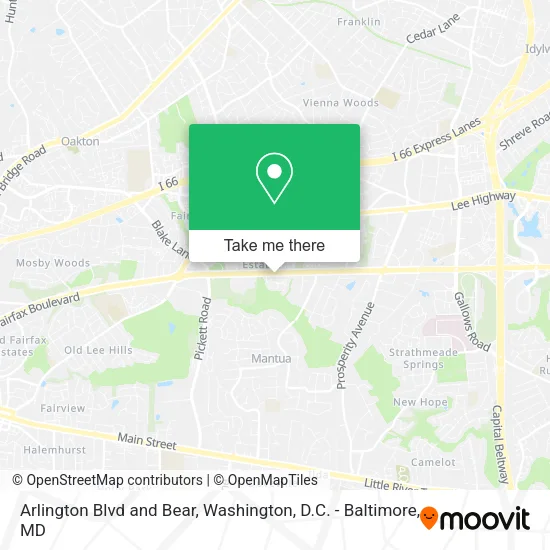 Mapa de Arlington Blvd and Bear