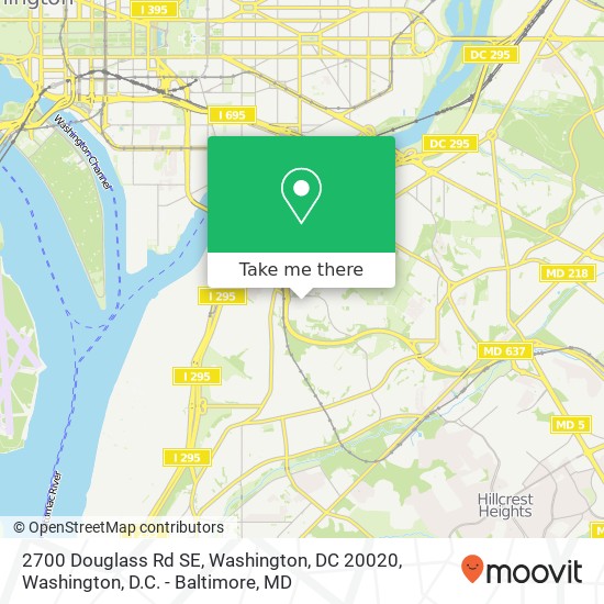 2700 Douglass Rd SE, Washington, DC 20020 map