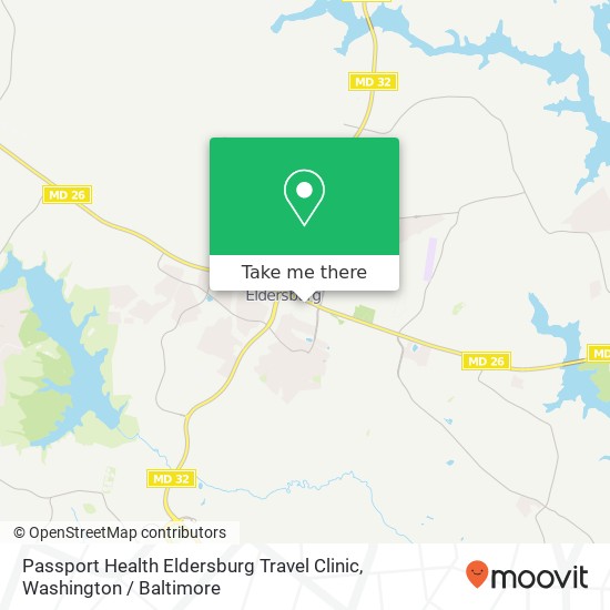 Mapa de Passport Health Eldersburg Travel Clinic, 1425 Liberty Rd