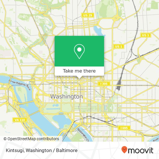 Mapa de Kintsugi, 1201 K St NW Washington, DC 20005