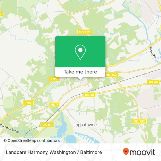 Mapa de Landcare Harmony, 1413 Old Joppa Rd Joppa, MD 21085