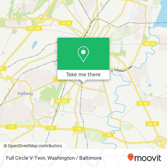 Mapa de Full Circle V-Twin, 901 Pope Ave