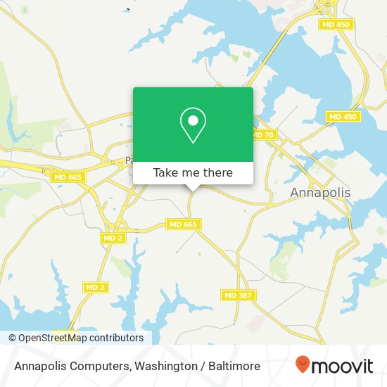 Mapa de Annapolis Computers, 111 Chinquapin Round Rd Annapolis, MD 21401