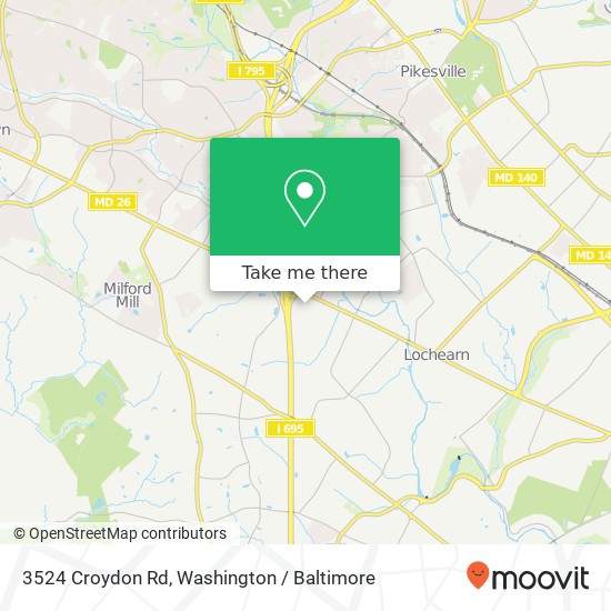 3524 Croydon Rd, Gwynn Oak, MD 21207 map