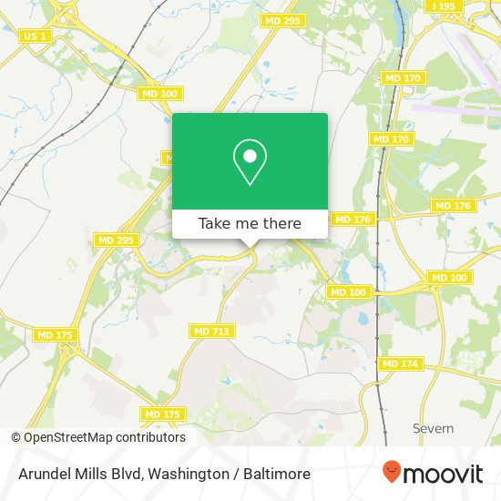 Arundel Mills Blvd, Hanover, MD 21076 map