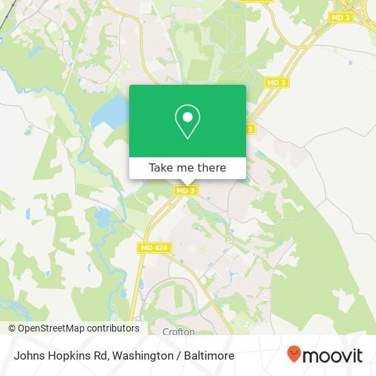 Mapa de Johns Hopkins Rd, Gambrills, MD 21054