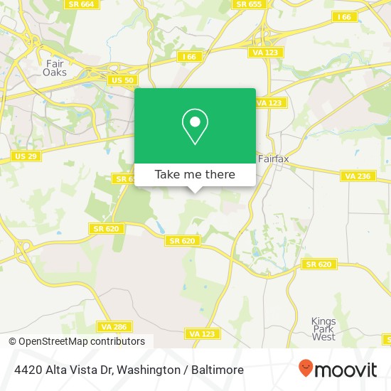 4420 Alta Vista Dr, Fairfax, VA 22030 map