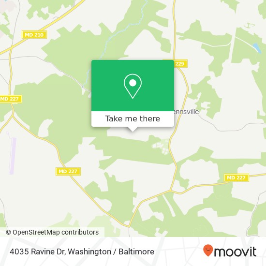 Mapa de 4035 Ravine Dr, White Plains, MD 20695