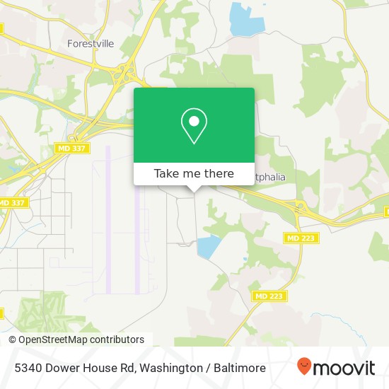 5340 Dower House Rd, Upper Marlboro, MD 20772 map