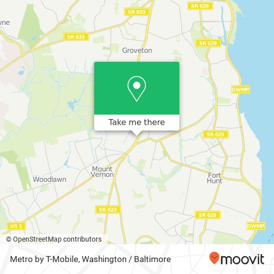 Mapa de Metro by T-Mobile, 7852 Richmond Hwy