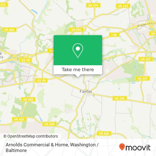 Mapa de Arnolds Commercial & Home, 10606 Center St