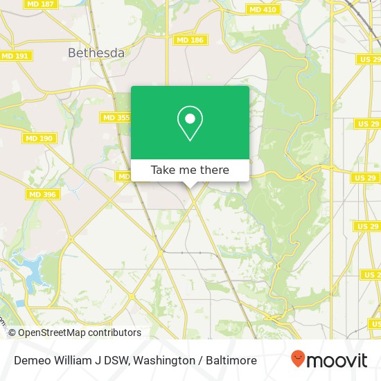 Mapa de Demeo William J DSW, 5225 Connecticut Ave NW