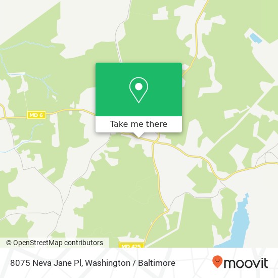 Mapa de 8075 Neva Jane Pl, Indian Head, MD 20640