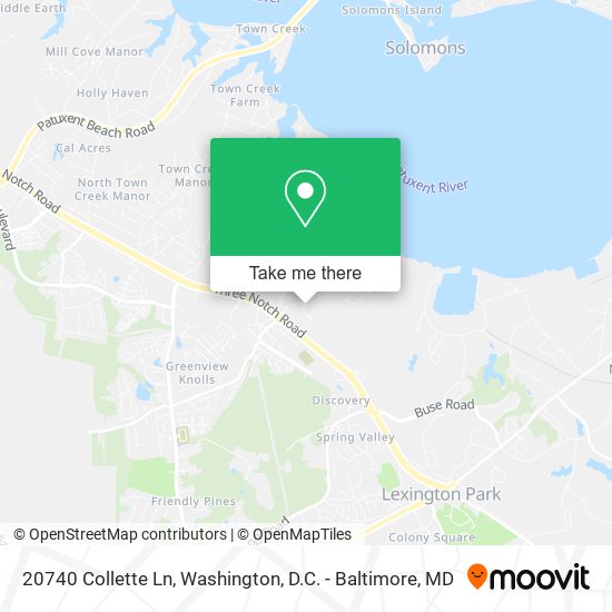 Mapa de 20740 Collette Ln