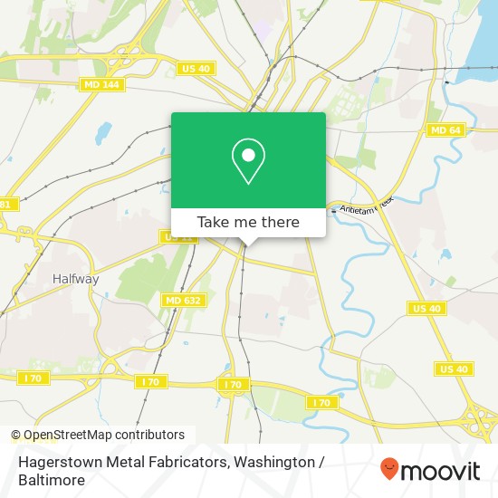 Hagerstown Metal Fabricators, 901 Pope Ave map