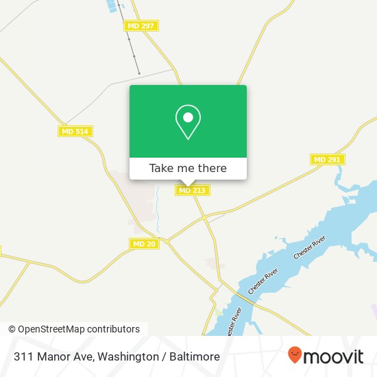 311 Manor Ave, Chestertown, MD 21620 map